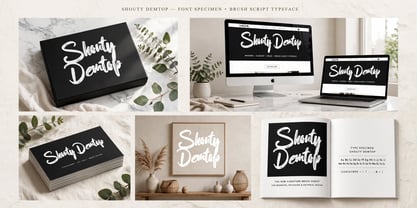 Shouty Demtop Font Poster 9