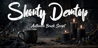 Shouty Demtop Font Poster 4