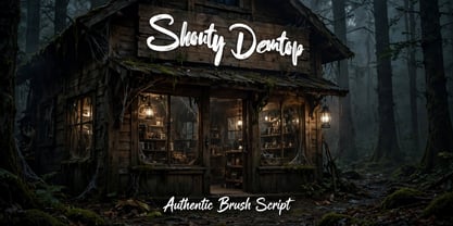 Shouty Demtop Font Poster 12
