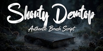 Shouty Demtop Font Poster 5