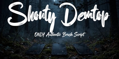 Shouty Demtop Font Poster 3