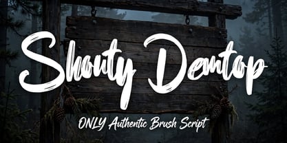 Shouty Demtop Font Poster 7
