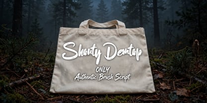 Shouty Demtop Font Poster 11