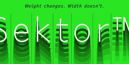 Sektor Font Poster 3