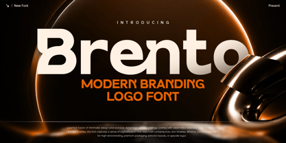 Brento Font Poster 1