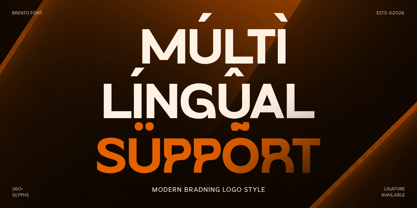 Brento Font Poster 13