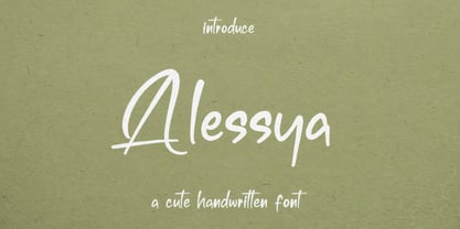 Alessya Font Poster 15