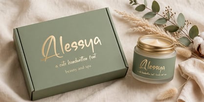 Alessya Font Poster 5