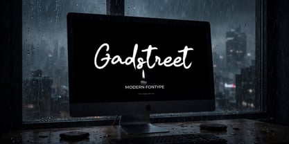 Gadstreet Font Poster 2