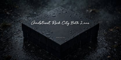 Gadstreet Font Poster 4