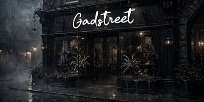 Gadstreet Font Poster 9