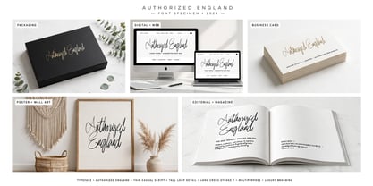 Authorized England Font Poster 9