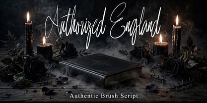 Authorized England Font Poster 10