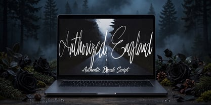 Authorized England Font Poster 11