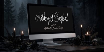 Authorized England Font Poster 5