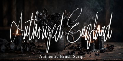 Authorized England Font Poster 4