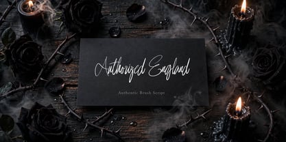 Authorized England Font Poster 2