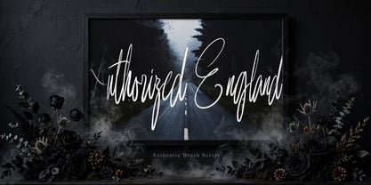 Authorized England Font Poster 6