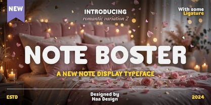 Note Boster Font Poster 1
