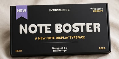 Note Boster Font Poster 6