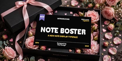 Note Boster Font Poster 8