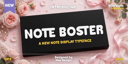 Note Boster Font Poster 9