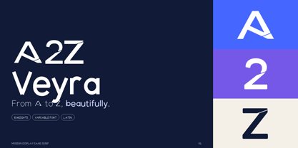 A2Z Veyra Font Poster 1