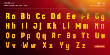Argato Font Poster 11