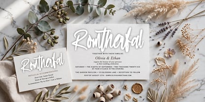 Romtherfal Font Poster 1
