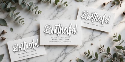 Romtherfal Font Poster 11