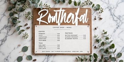 Romtherfal Font Poster 5