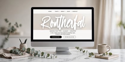 Romtherfal Font Poster 9