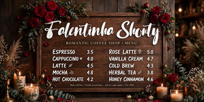 Falentinha Shouty Font Poster 6