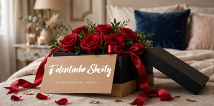 Falentinha Shouty Font Poster 3