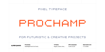 Prochamp Font Poster 1