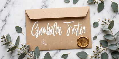 Gambathe Faster Font Poster 7