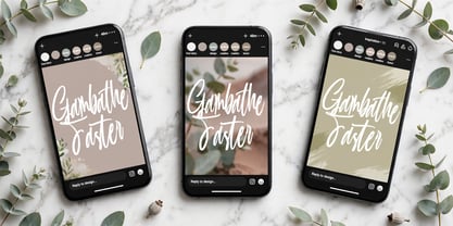 Gambathe Faster Font Poster 6