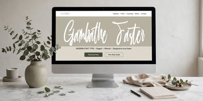 Gambathe Faster Font Poster 5