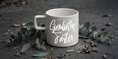 Gambathe Faster Font Poster 3
