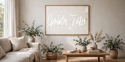 Gambathe Faster Font Poster 2