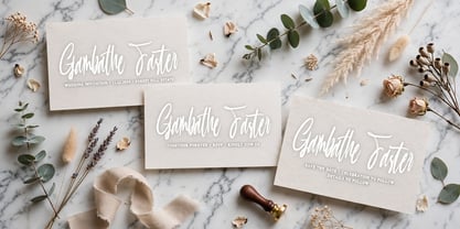 Gambathe Faster Font Poster 13