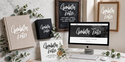 Gambathe Faster Font Poster 11