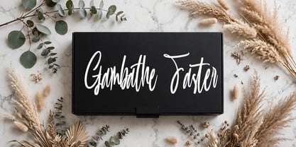 Gambathe Faster Font Poster 1