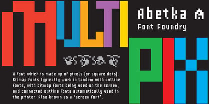 MultiPix Font Poster 3
