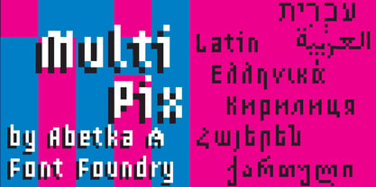 MultiPix Font Poster 1