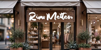 Rims Metteor Font Poster 6