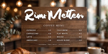 Rims Metteor Font Poster 12
