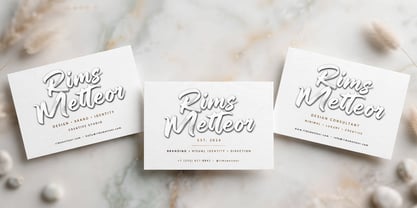 Rims Metteor Font Poster 5