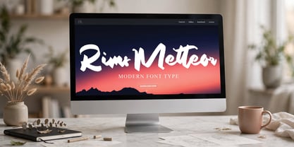 Rims Metteor Font Poster 9