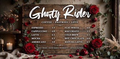 Ghosty Rider Font Poster 9